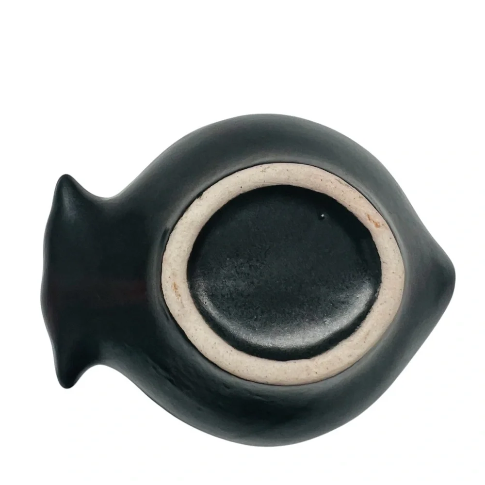 Vintage Black Fish-Shaped Trinket Dish